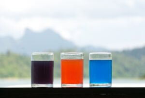 Beverage R&D bench trial comparing anthocyanin stability in different pH and packaging conditions