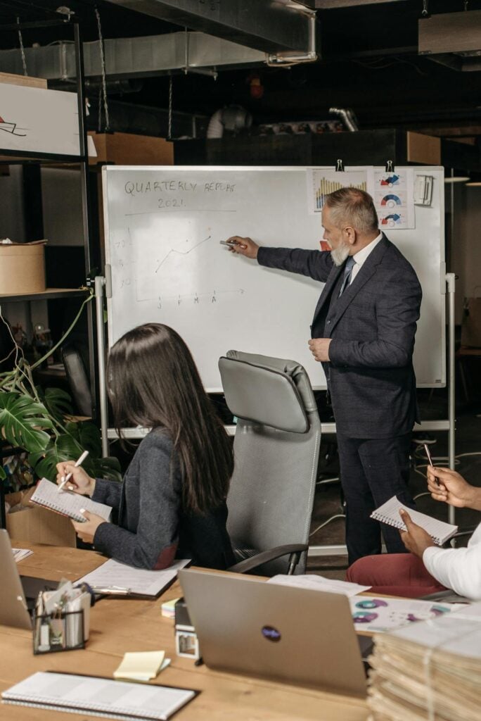 expert speaking on a workshop